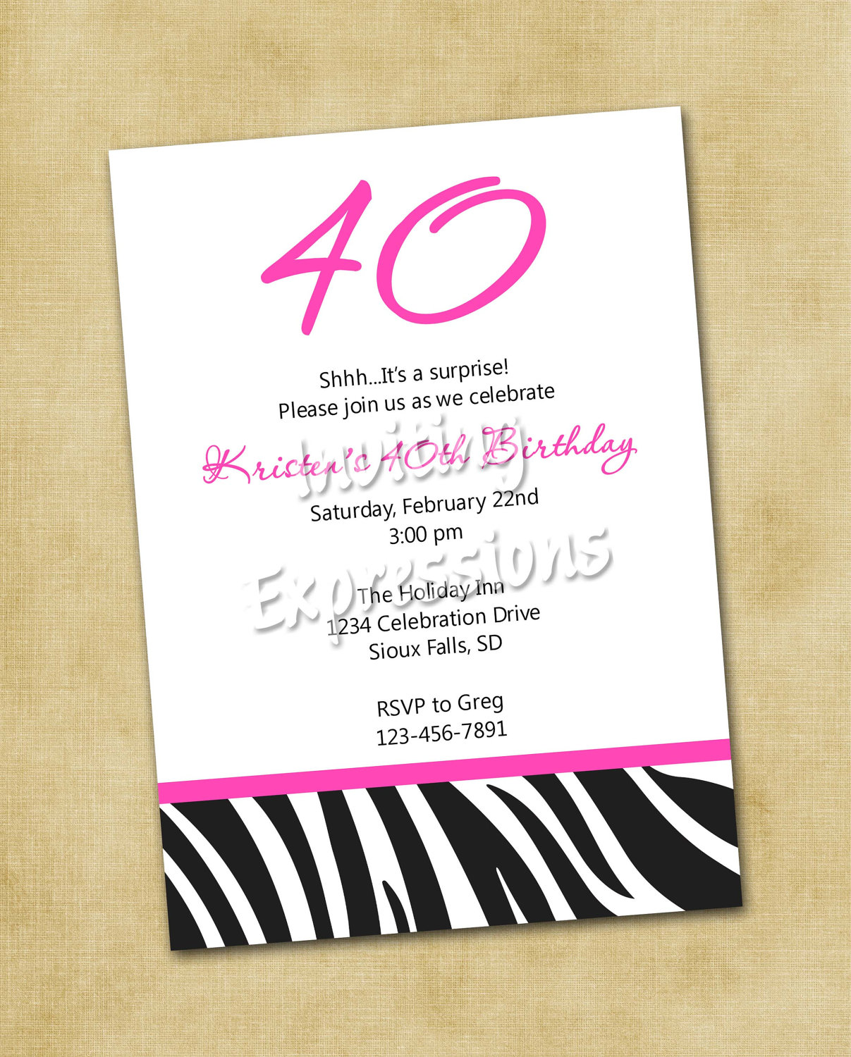 Top 13 40th Birthday Party Invitation Wording