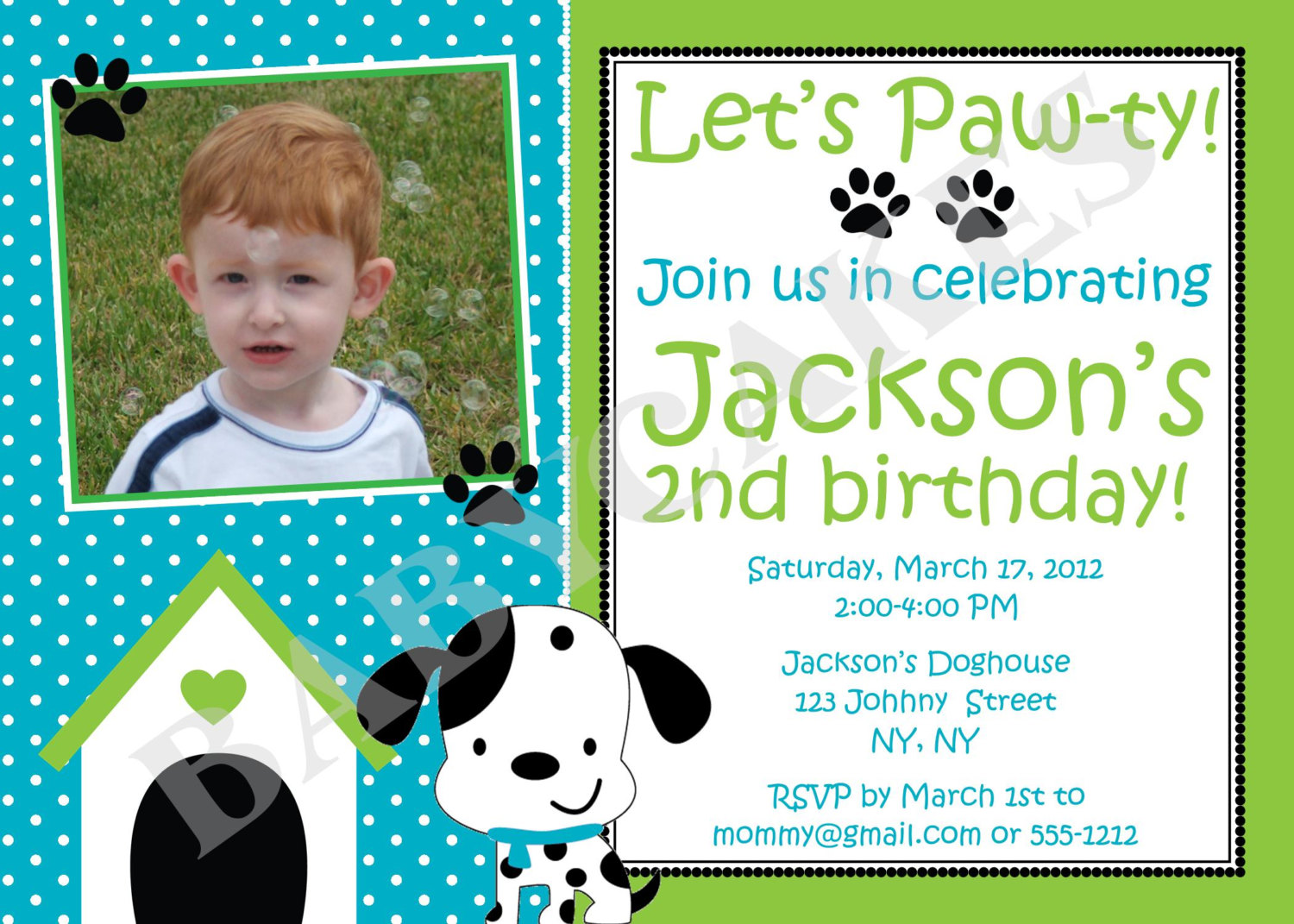 Top Collection Of Puppy Birthday Party Invitations