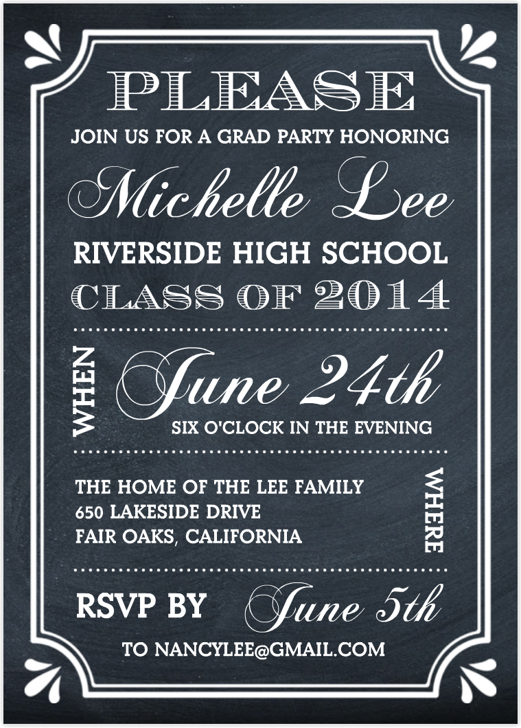 Wonderful College Graduation Party Invitation Around Amazing