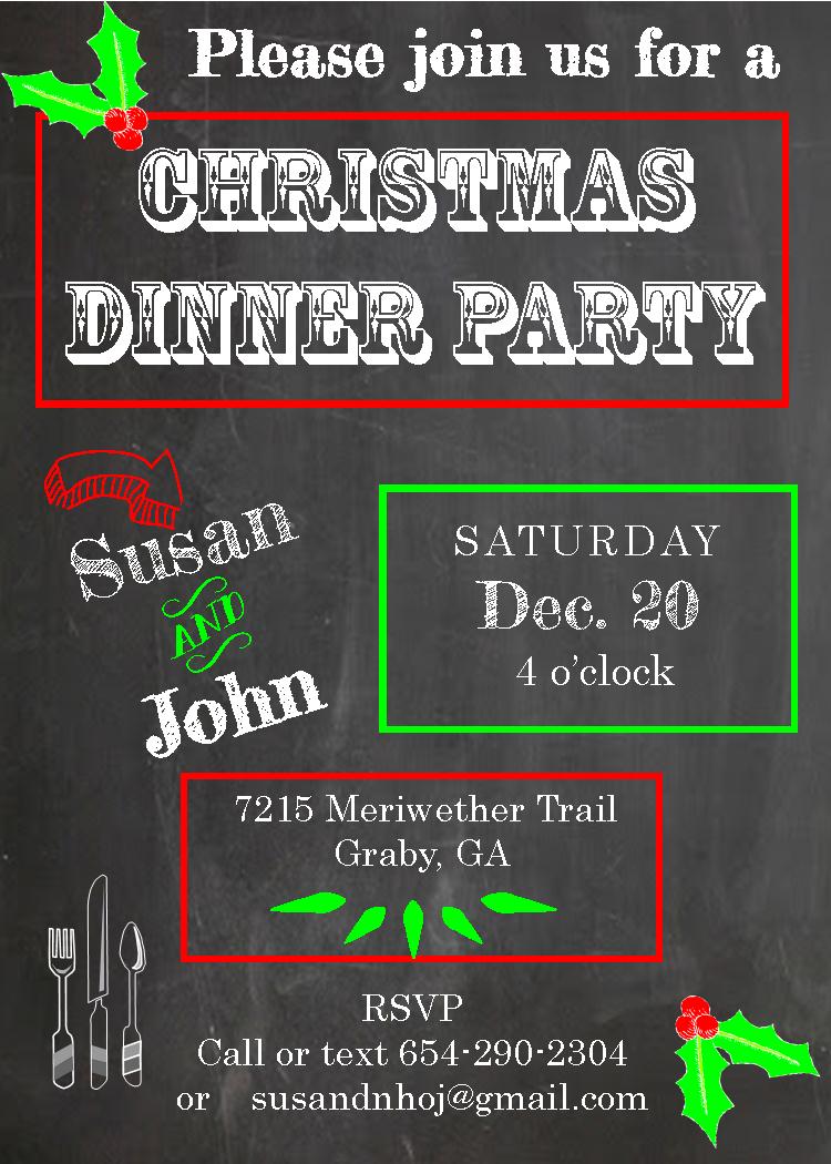 Work Christmas Party Invitation Email