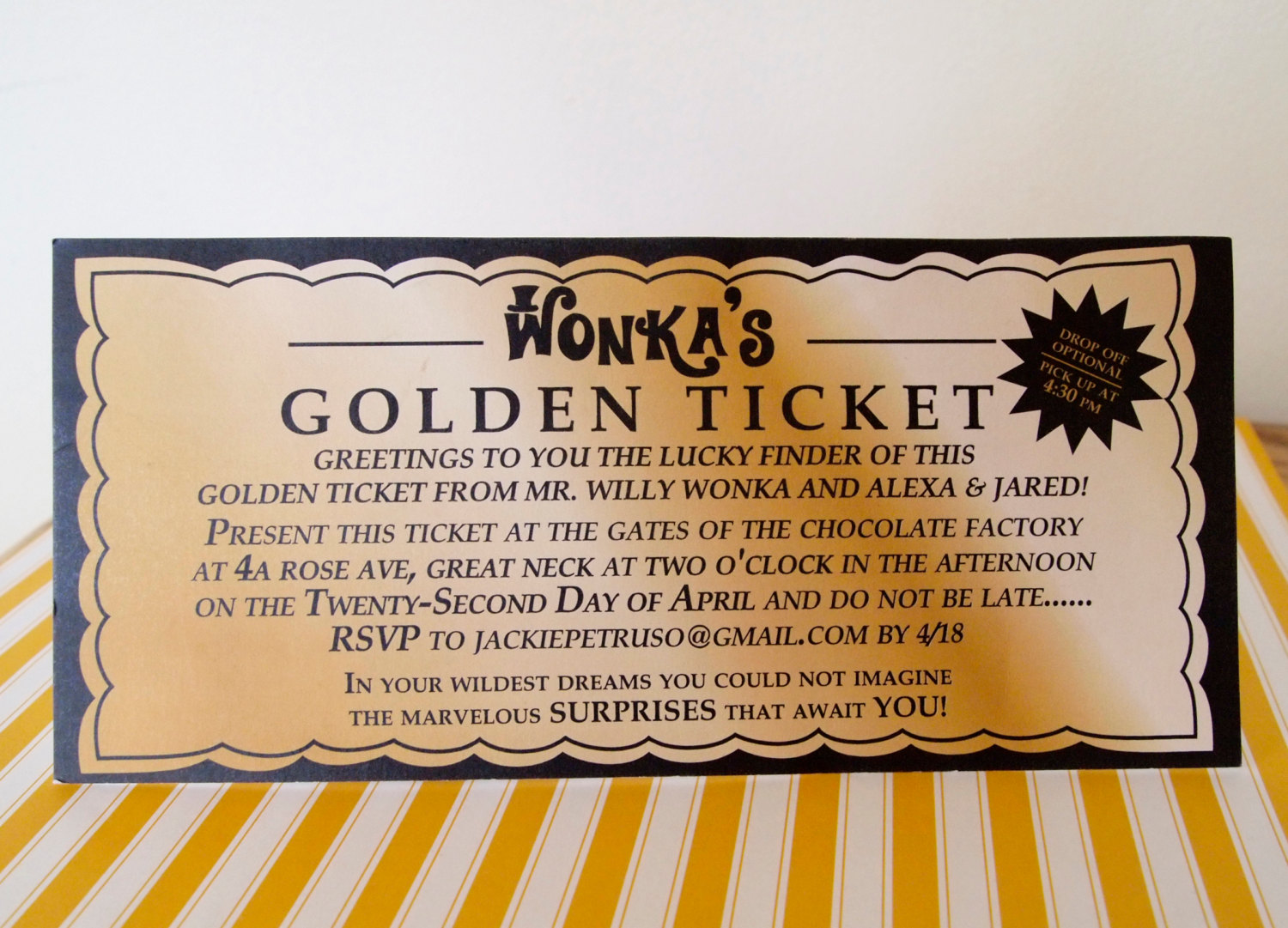 1000+ Ideas About Golden Ticket Template On Pinterest