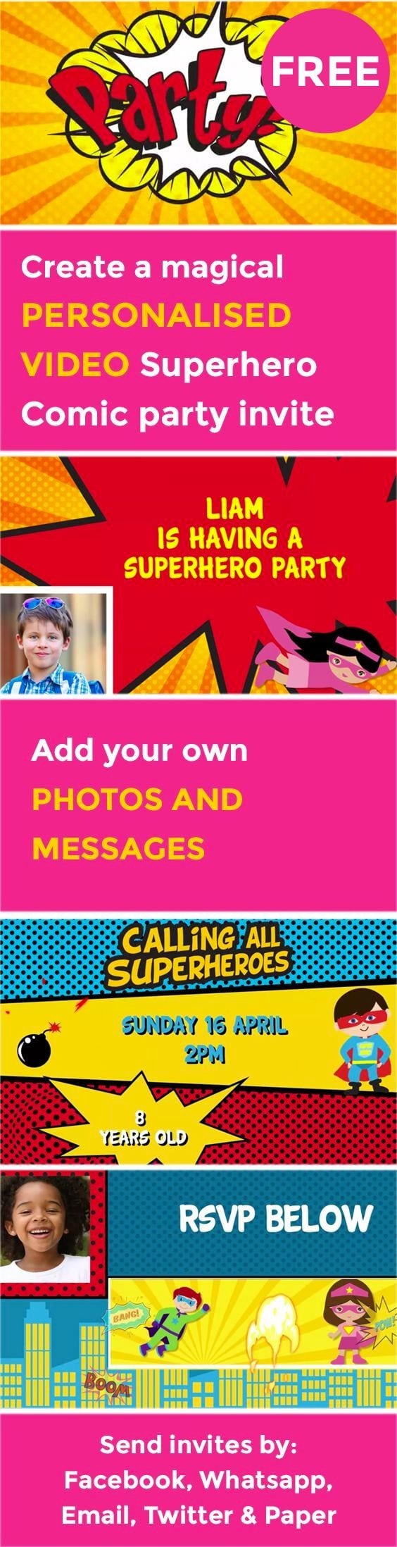 1000+ Ideas About Personalised Party Invitations On Pinterest