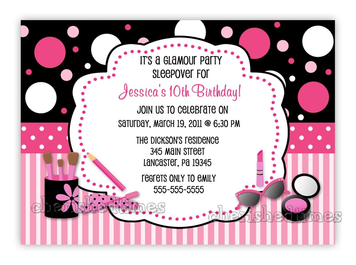 10th Birthday Party Invitation Wording