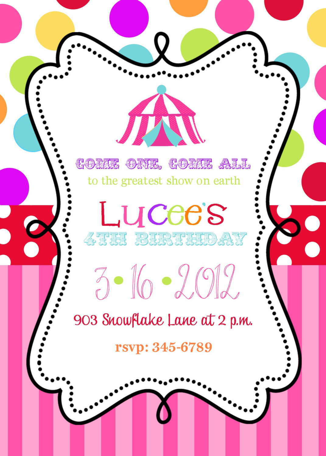 11 Marvelous Circus Birthday Party Invitations