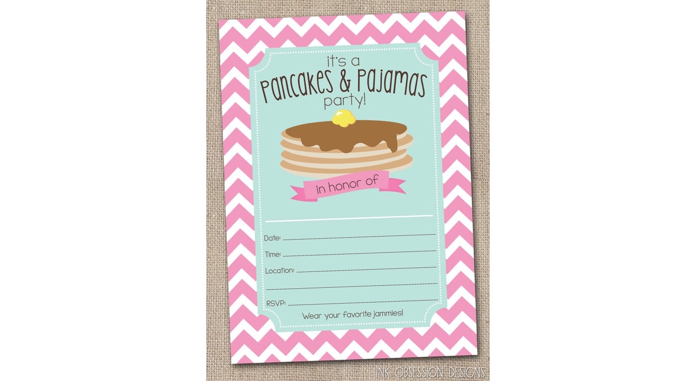 11 Sweet Ideas For A Pancakes And Pajamas Birthday Party