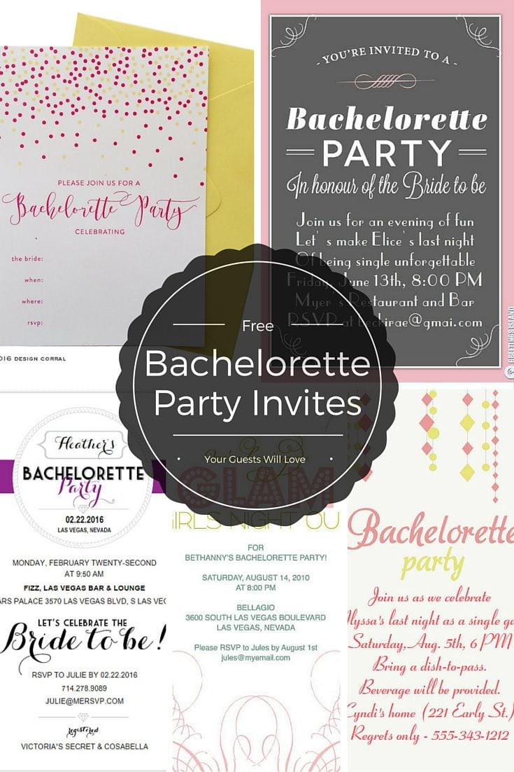 17 Best Ideas About Bachelorette Party Invitations On Pinterest