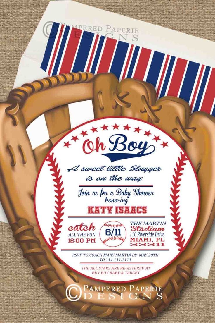 17 Best Ideas About Baseball Party Invitations On Pinterest