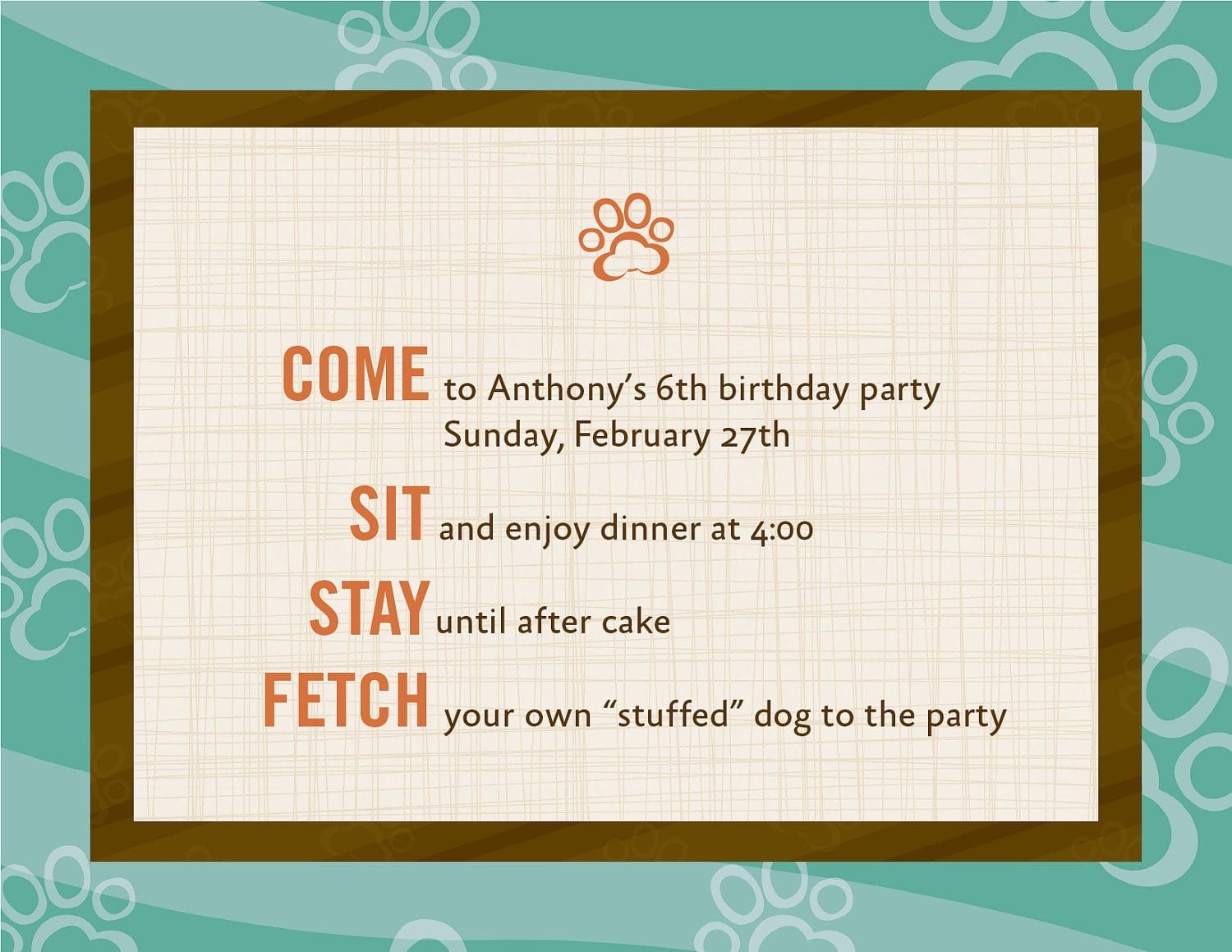 17 Best Images About Dog Themed Birthday Party On Pinterest