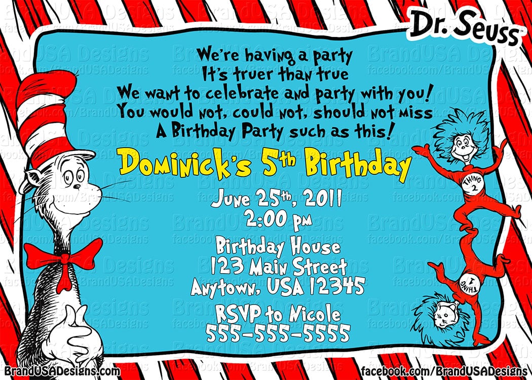 17 Best Images About Isaacs Cat In The Hat 6th Birthday Party On