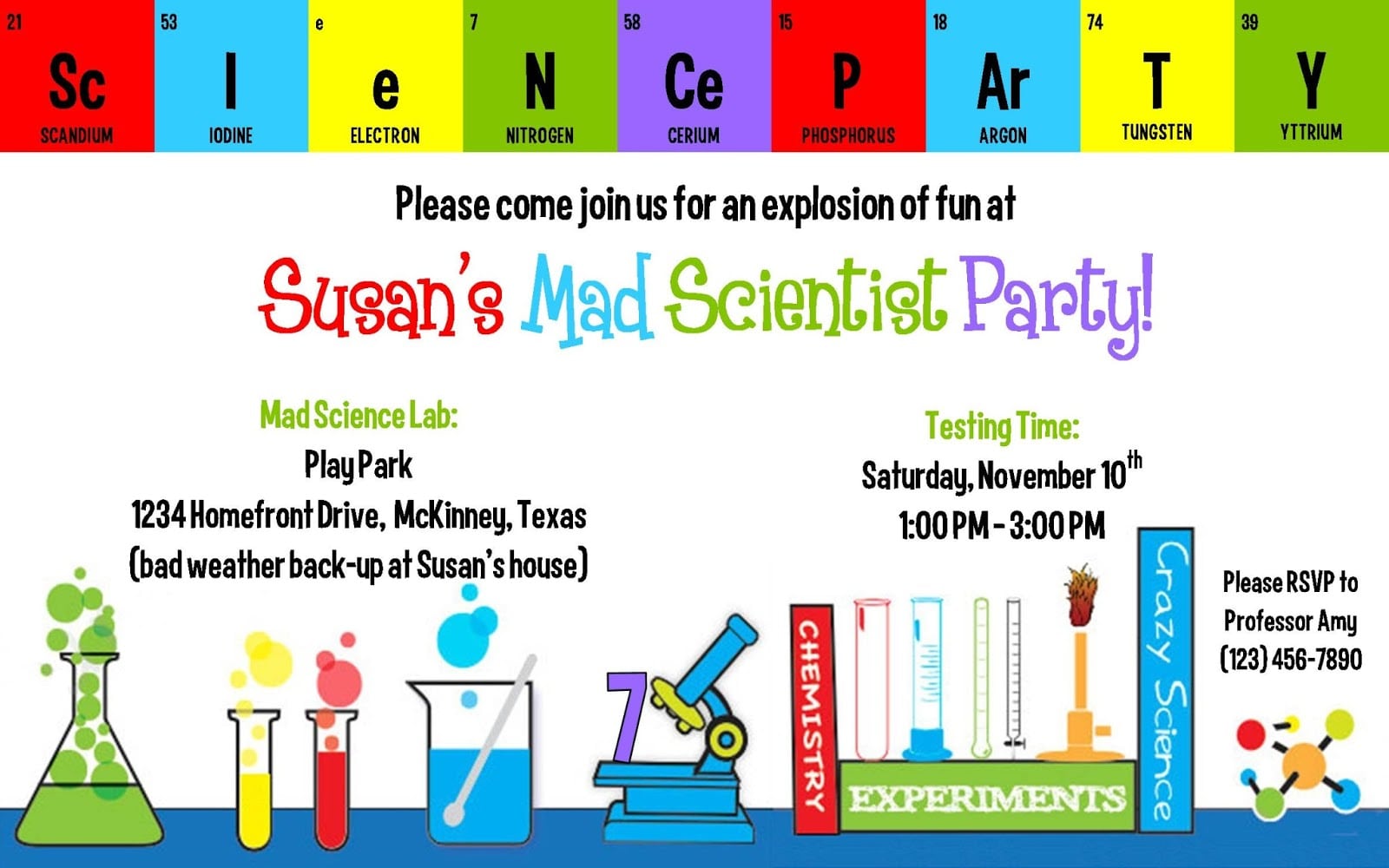 17 Best Images About Mad Science Birthday Ideas On Pinterest