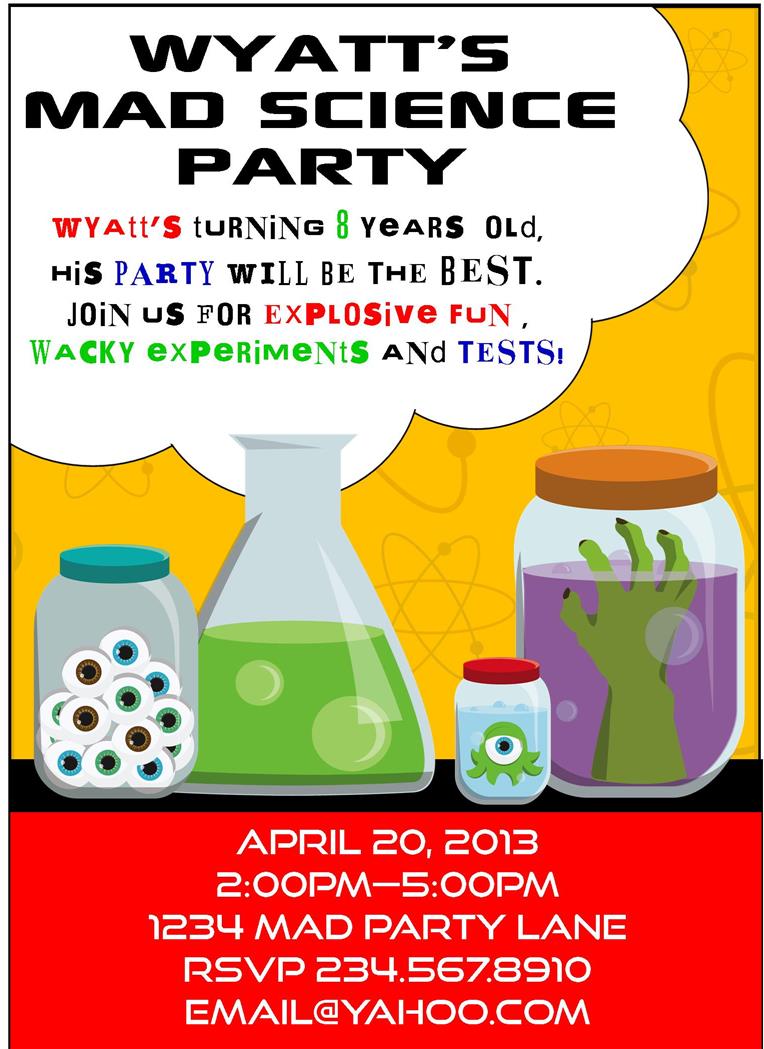 17 Best Images About Mad Science, Crazy Party On Pinterest