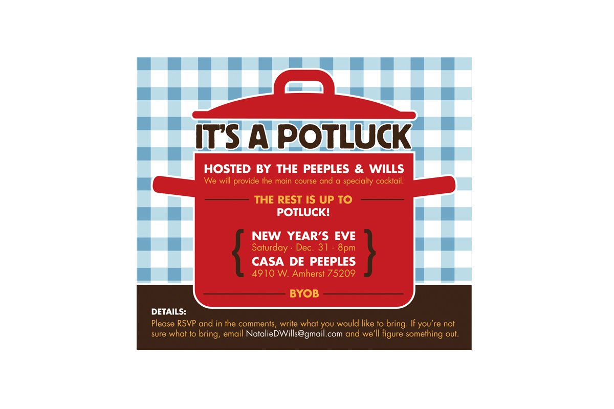 17 Best Images About Potluck Invitations On Pinterest