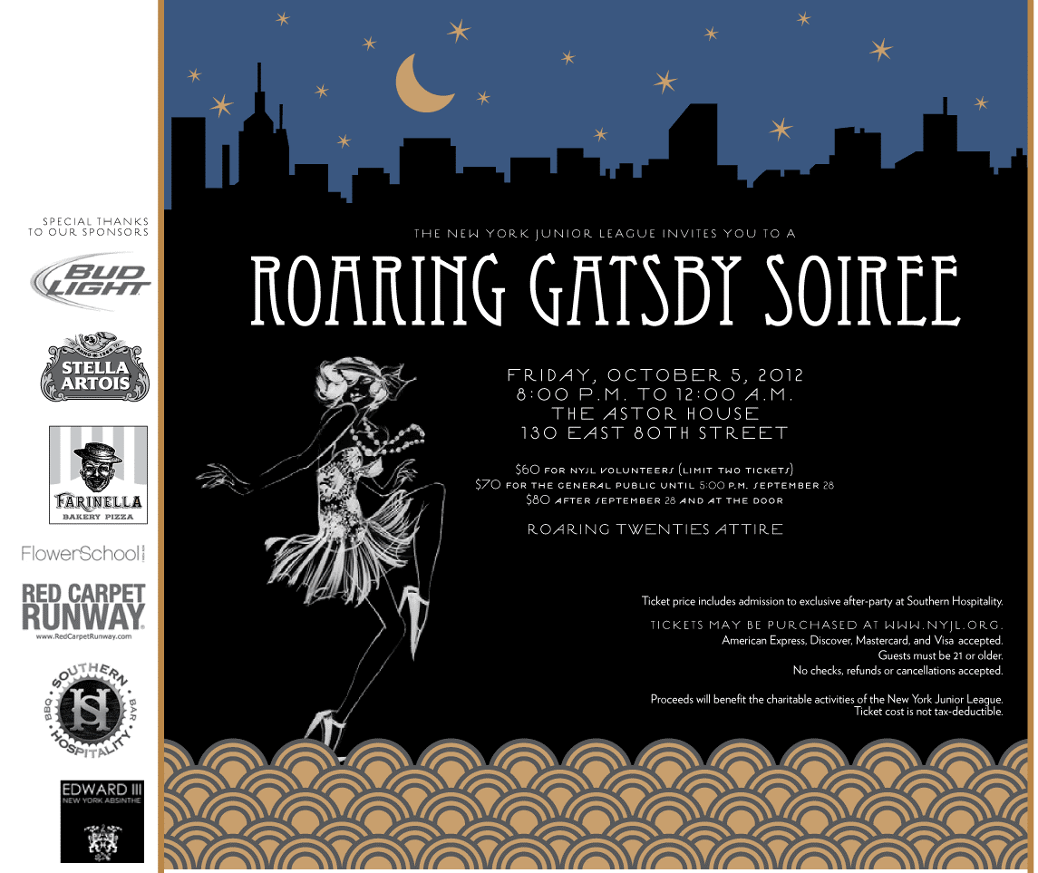 1920s Party Invitation Template  Party Invitations Great Gatsby