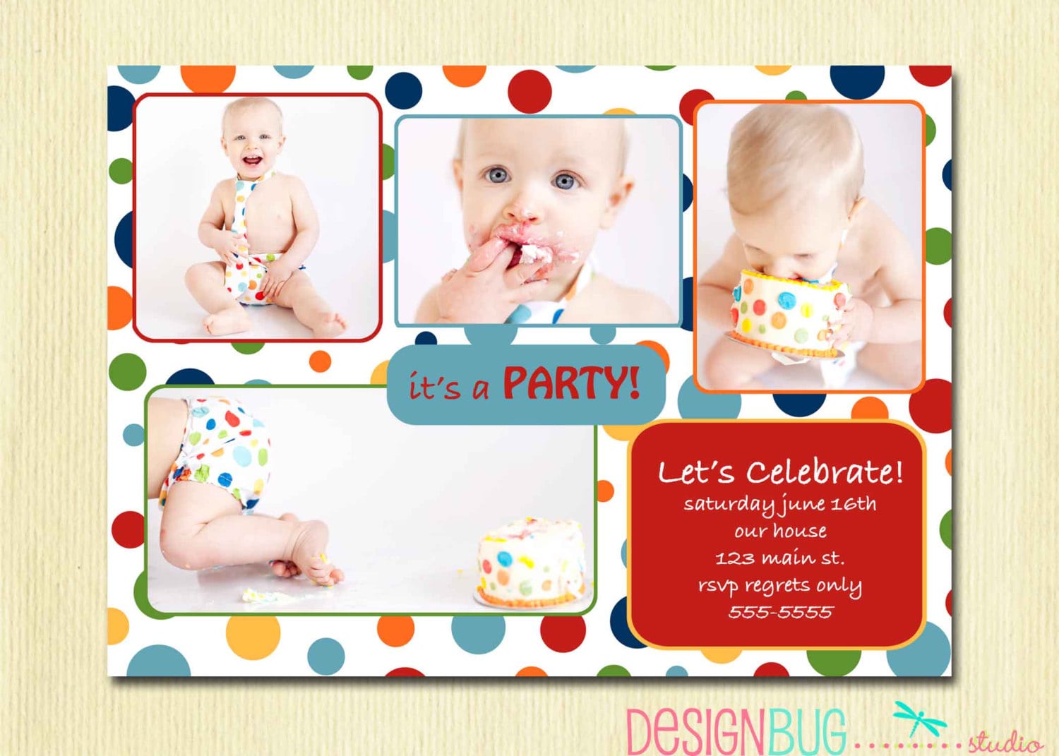 1st Birthday Party Invitations For Boys