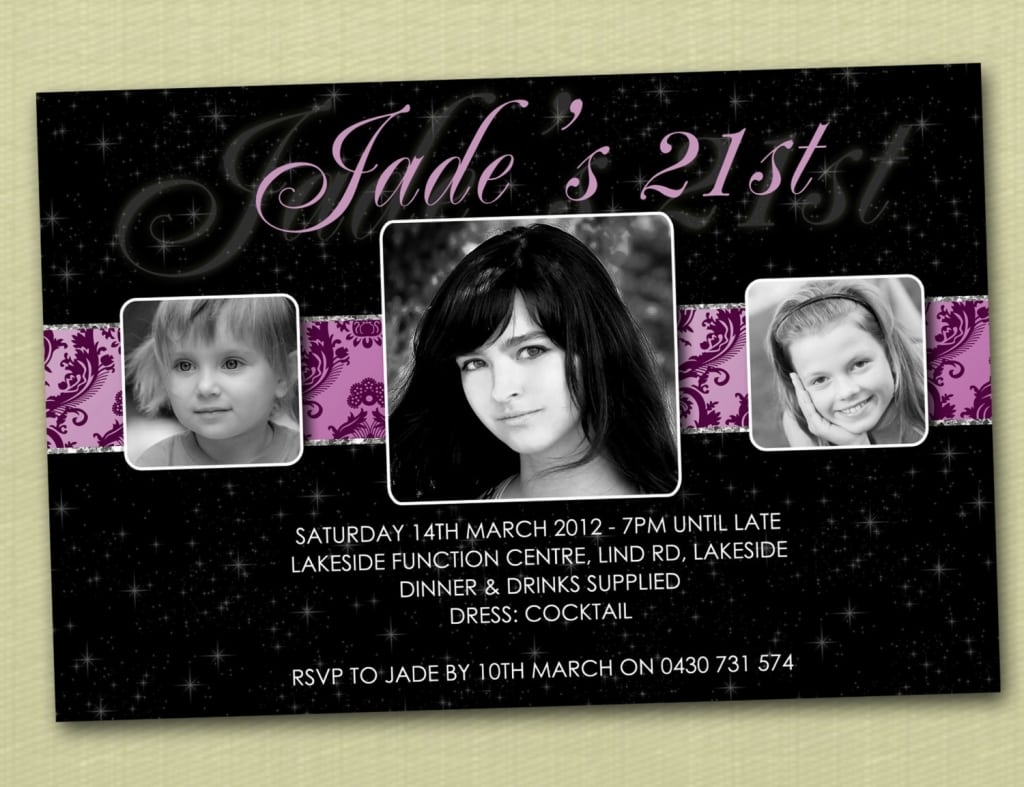 21st Birthday Invitations For Girls 21st Birthday Party
