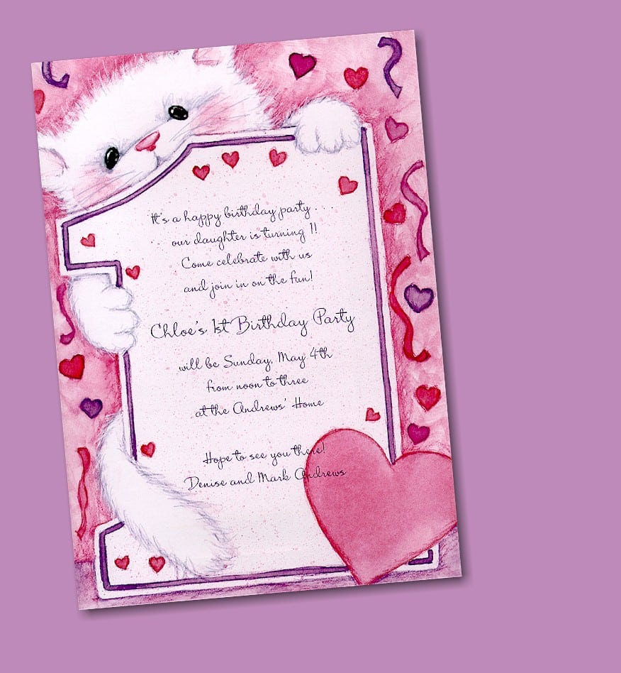 2 Outstanding Baby 1st Birthday Party Invitations