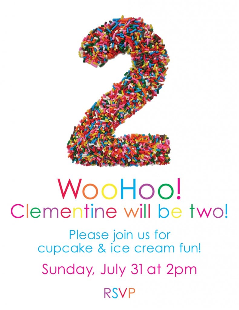 2 Years Old Birthday Party Invitations