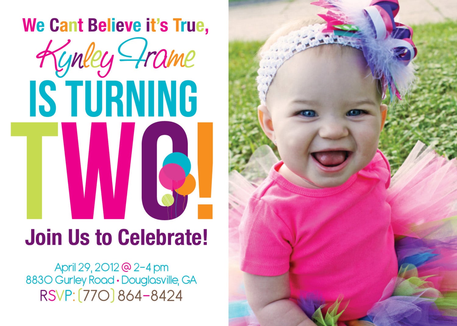 2nd Birthday Invitations Alluring 2nd Birthday Invitations Hd