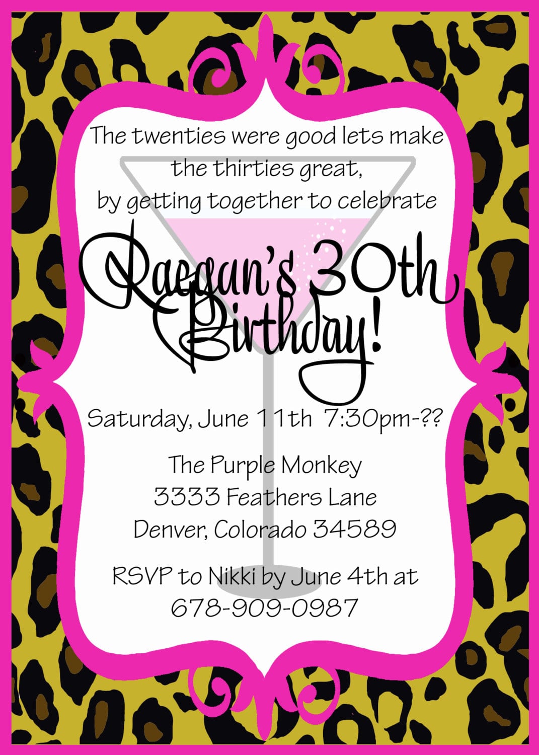 30th Birthday Party Invitations