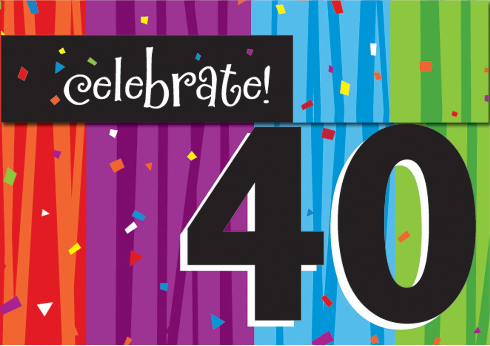 40th Birthday Party Invitations Template