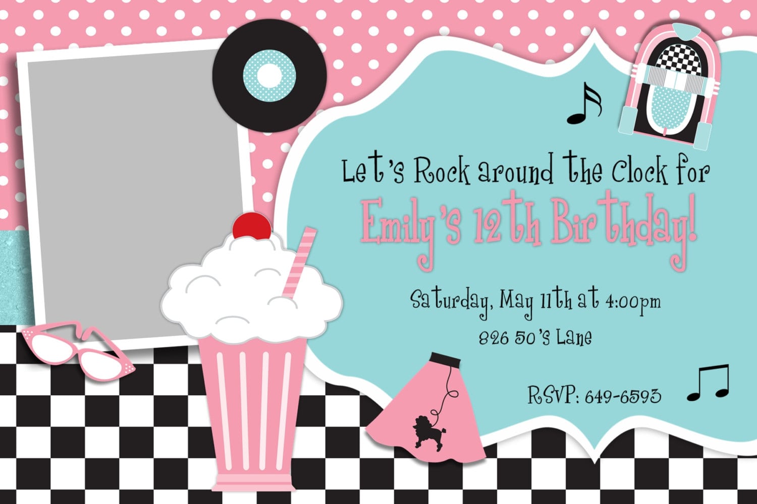 50's Theme Birthday Party
