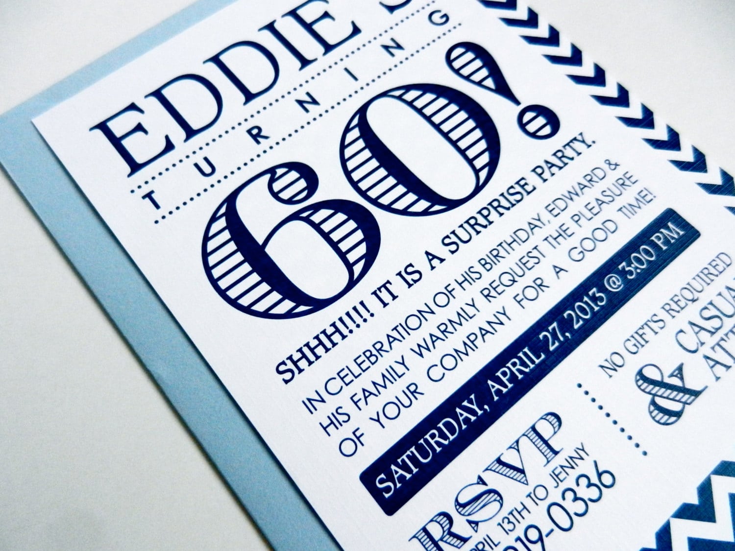 60th Birthday Surprise Party Invitations