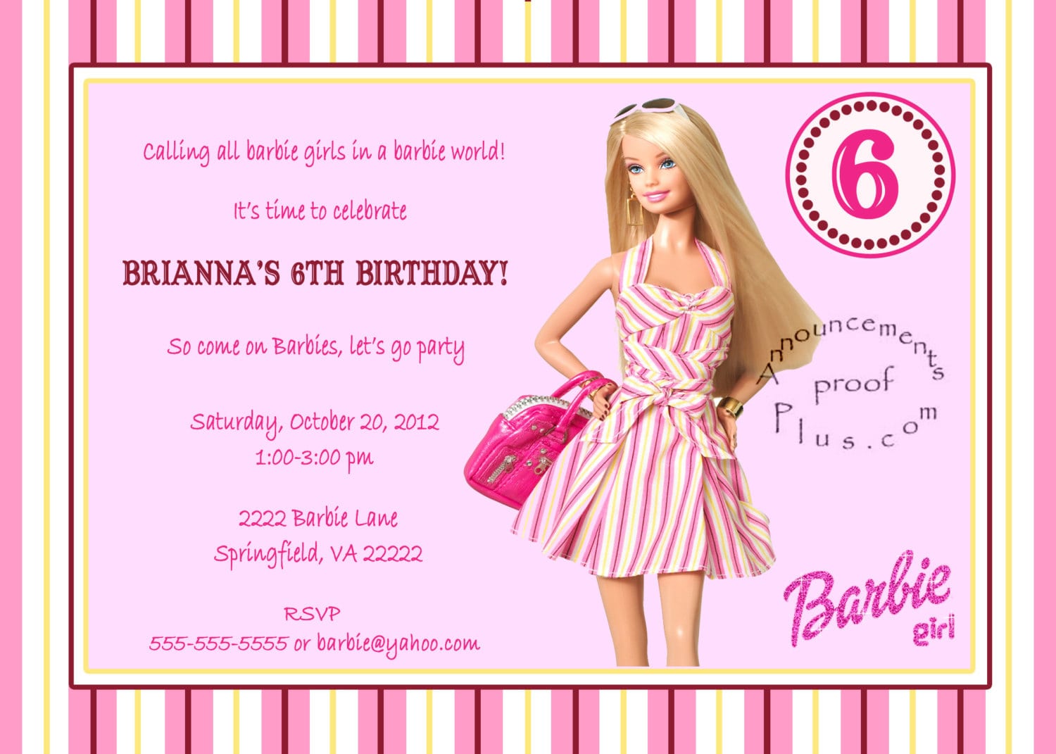 6th Birthday Party Invitation Wording