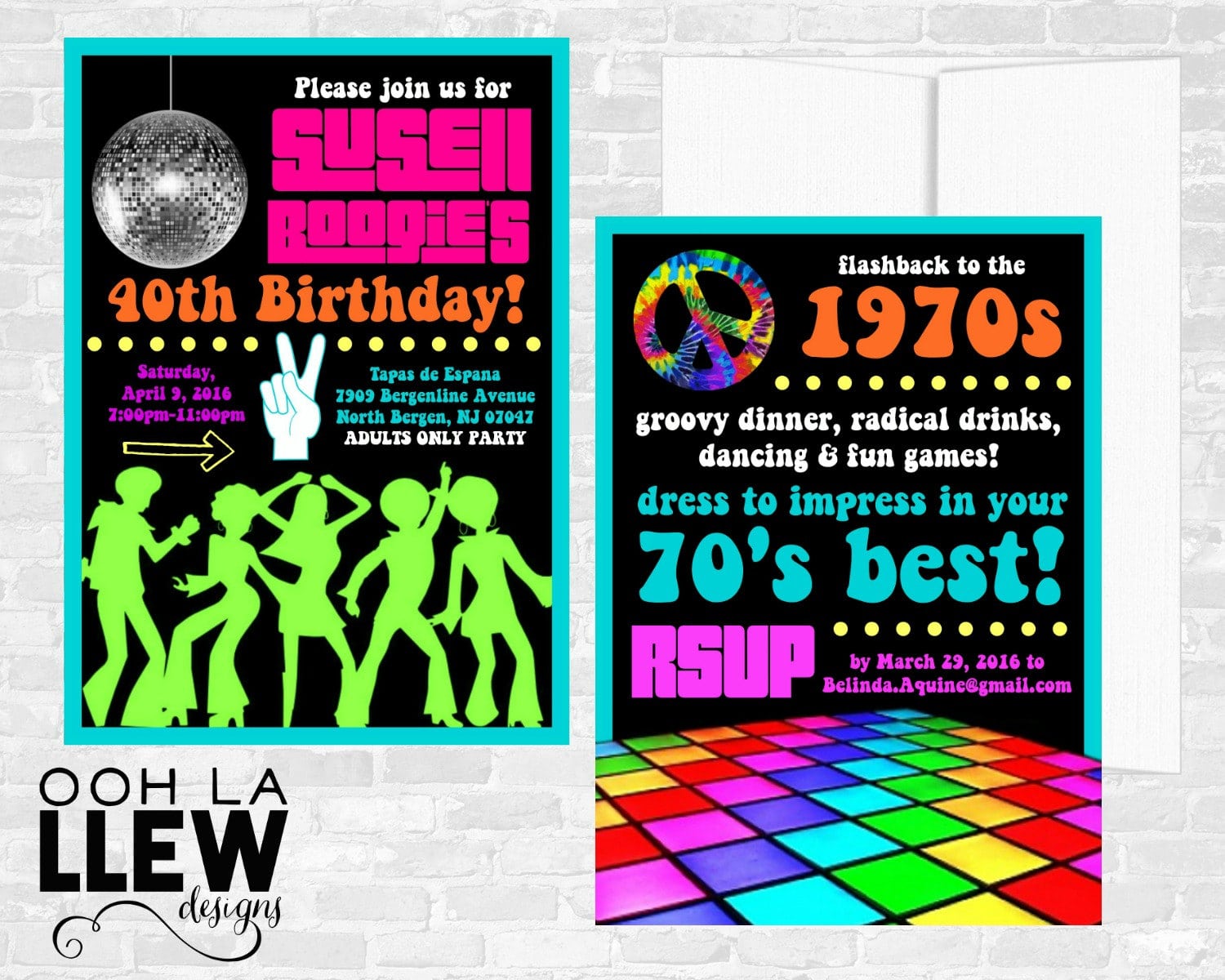 70s Invitation