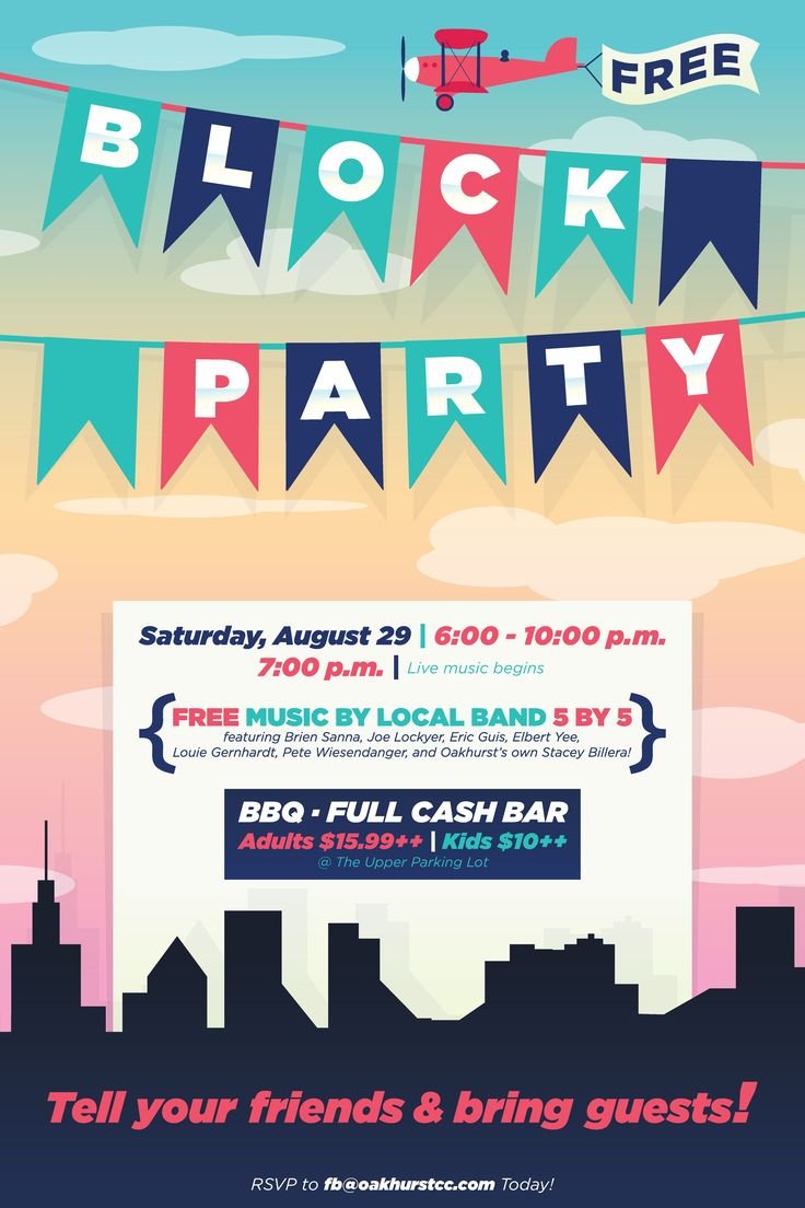 78 Best Ideas About Block Party Invites On Pinterest