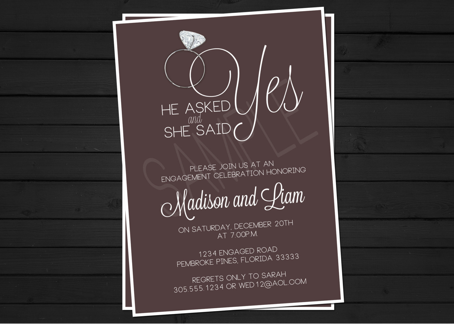 78+ Images About Engagement Invitations On Pinterest