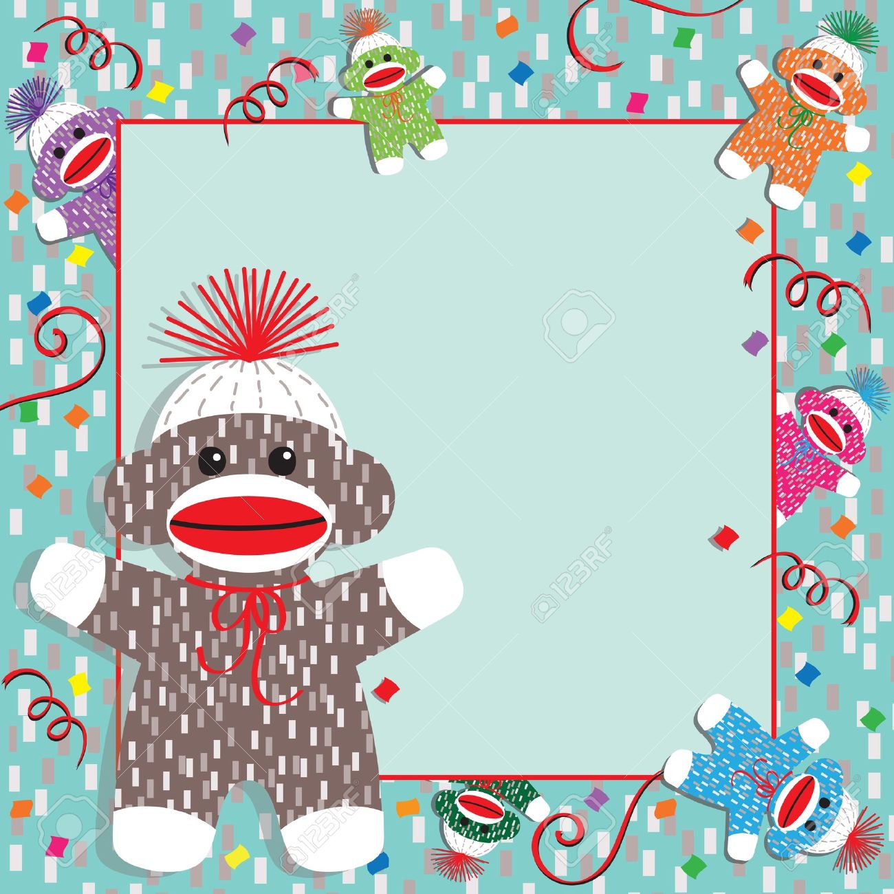 Adorable Baby Socks Monkeys Gather Around This Festive Baby Shower
