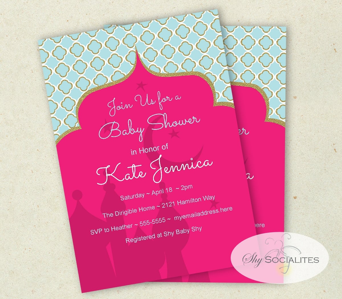 Arabian Nights Party Invitation Arabian Baby By Shysocialites