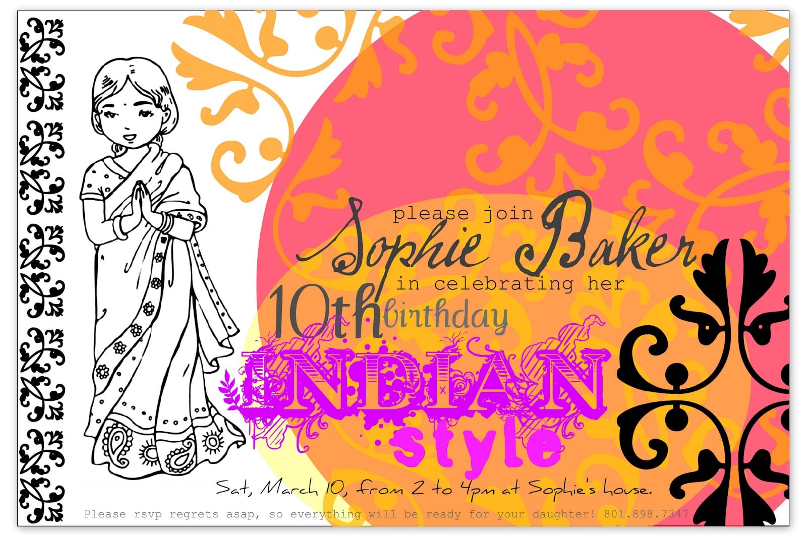 Arabian Nights Tent Party Invitations
