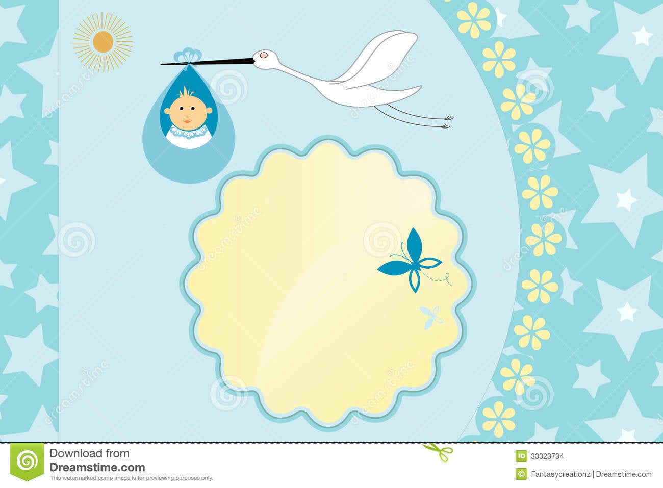 Baby Boy Delivery Stock Images
