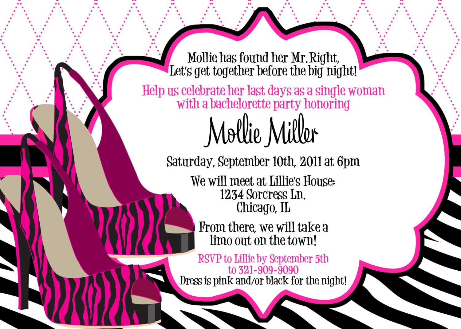 Bachelorette Party Invitation Wording