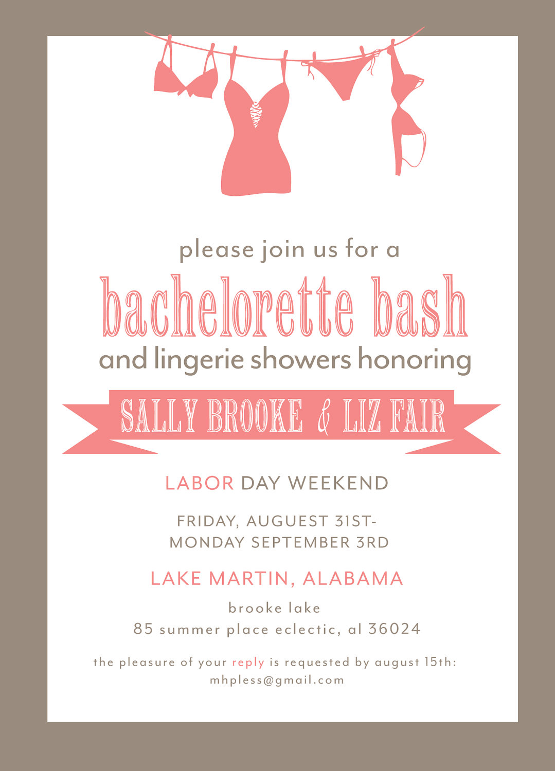 Bachelorette Party Invitations Free   Katinabags Com