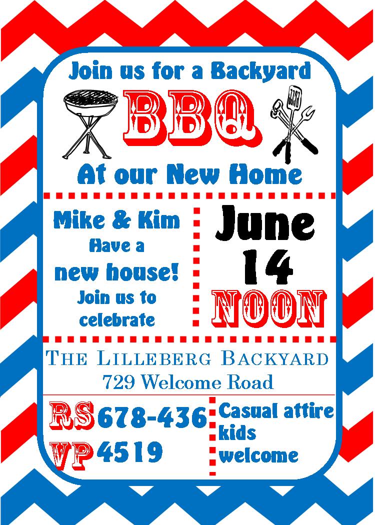 Barbecue Party Invitations