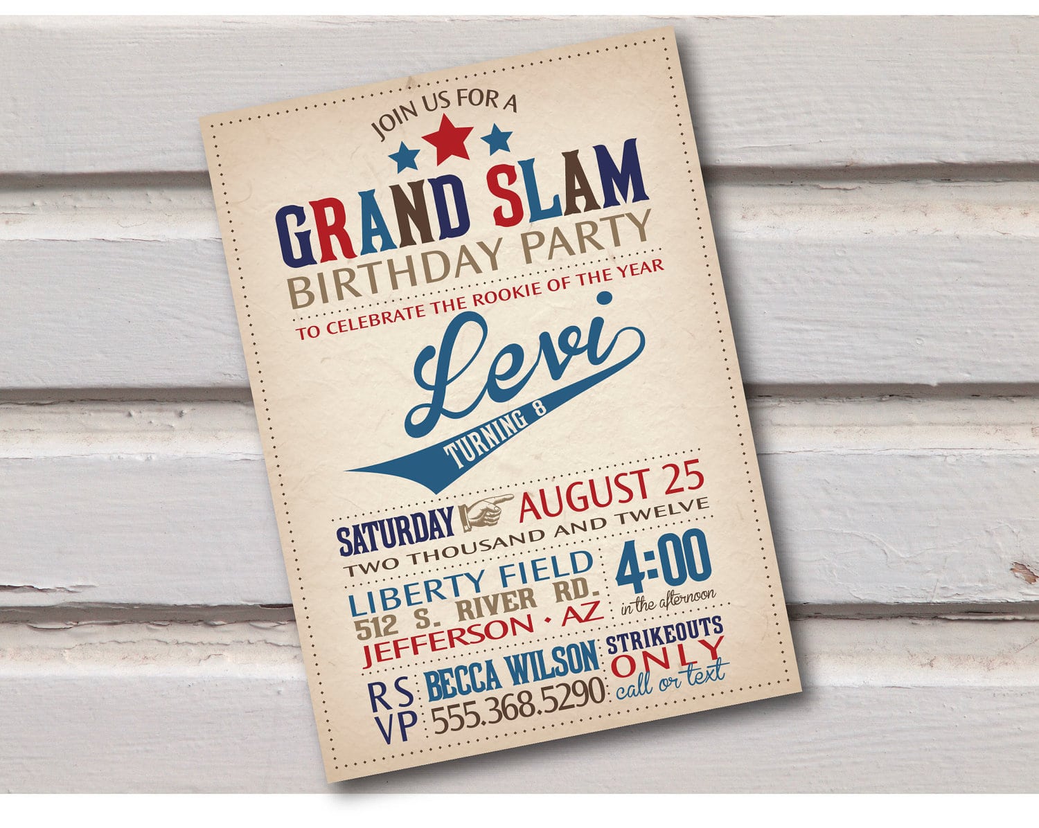 Baseball Party Invitations