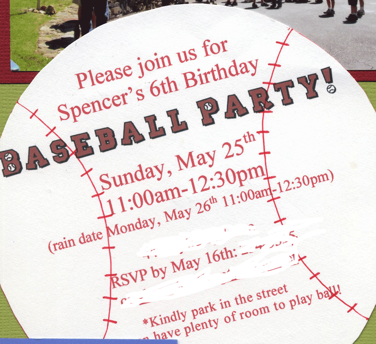 Baseball Party Invitations