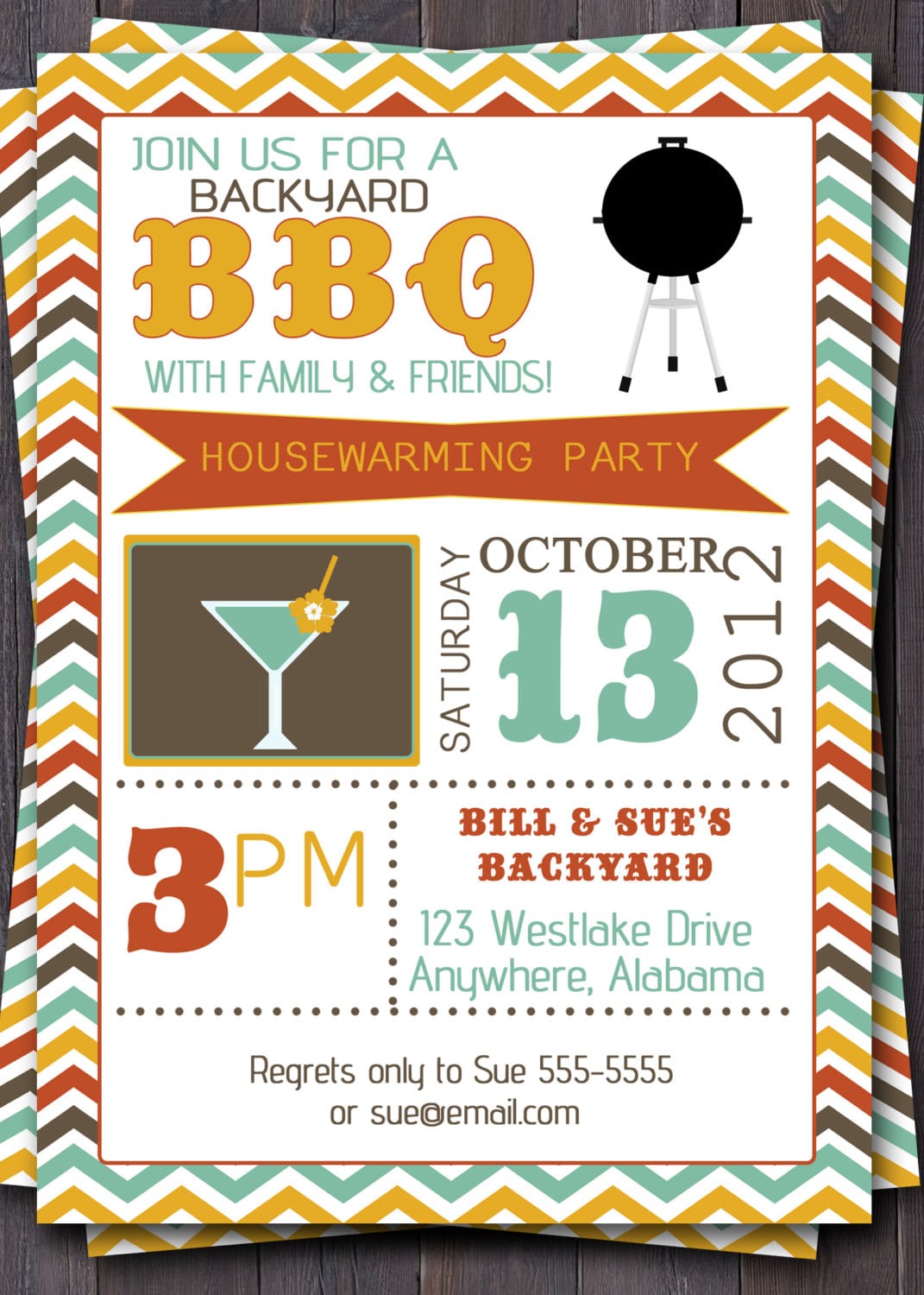 Bbq Party Invitation Template
