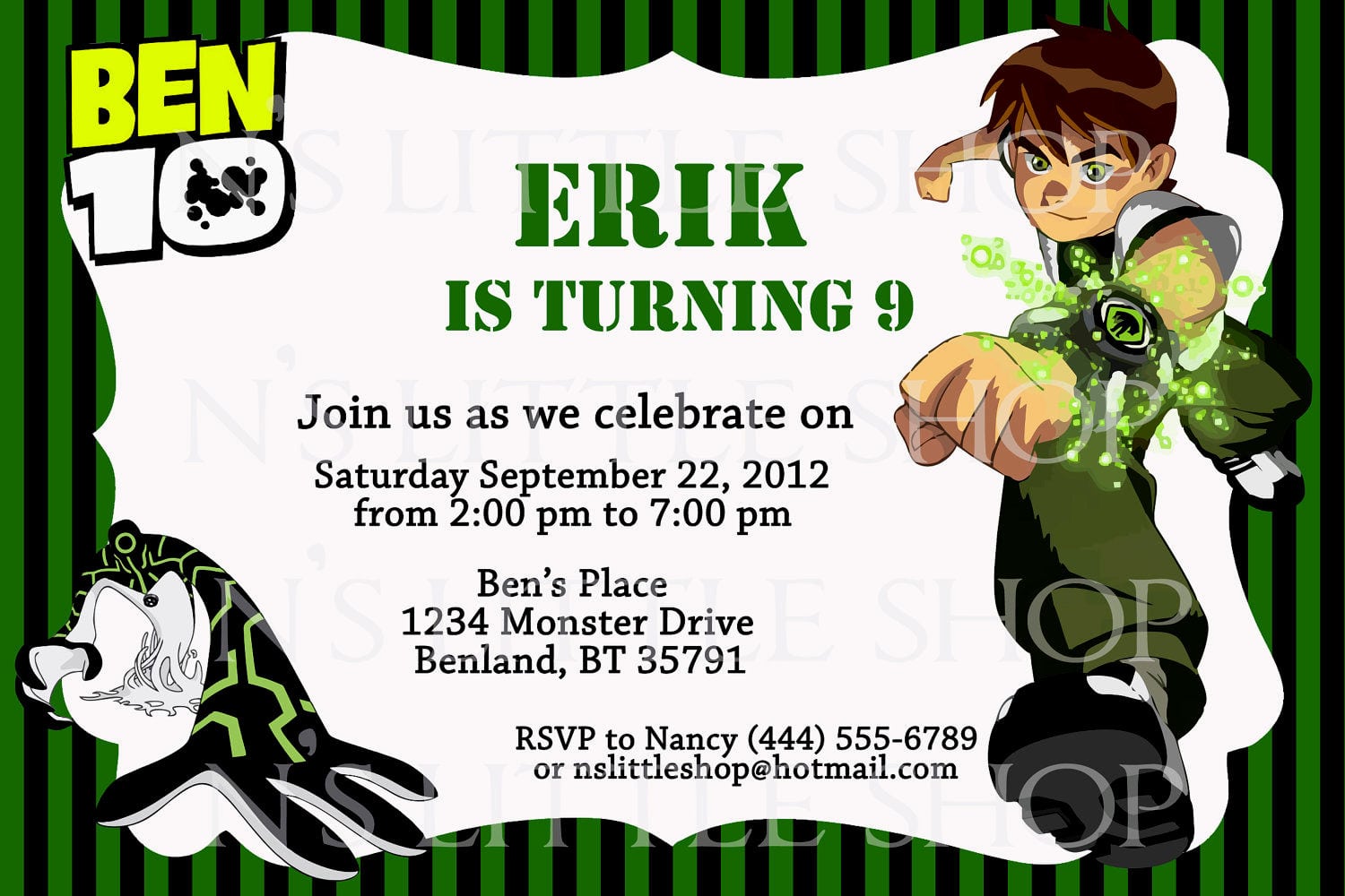Ben 10 Party Invitations Mickey Mouse Invitations Templates