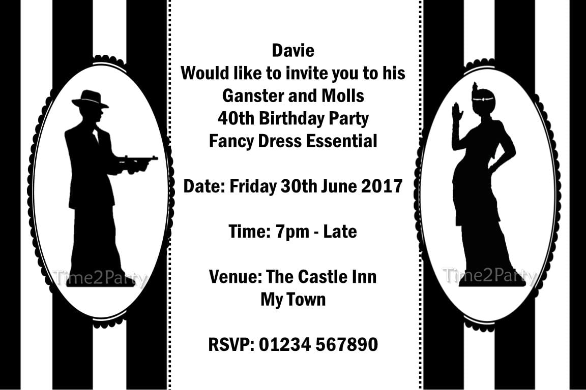 Birthday Invitations (adult)