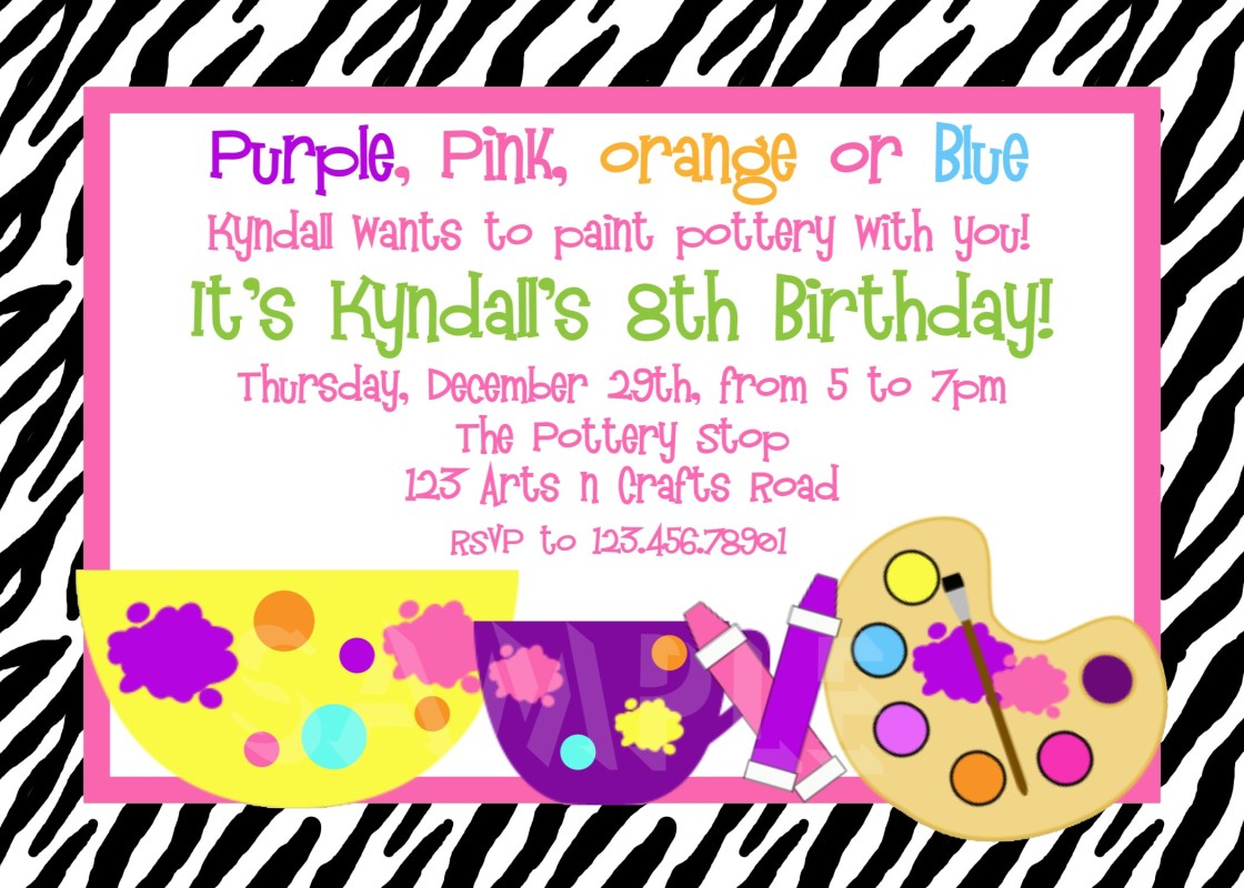 Birthday Party Invitation Text Message