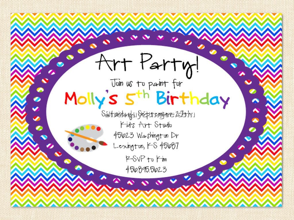 Birthday Party Invitation Wording 1