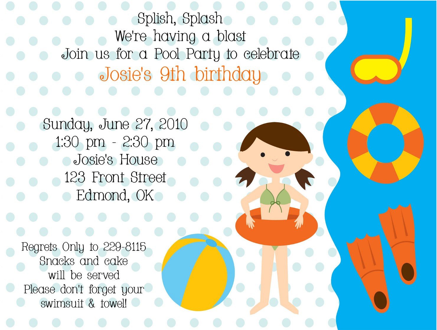 Birthday Party Invitations For Kids Cards Ideas With Birthday