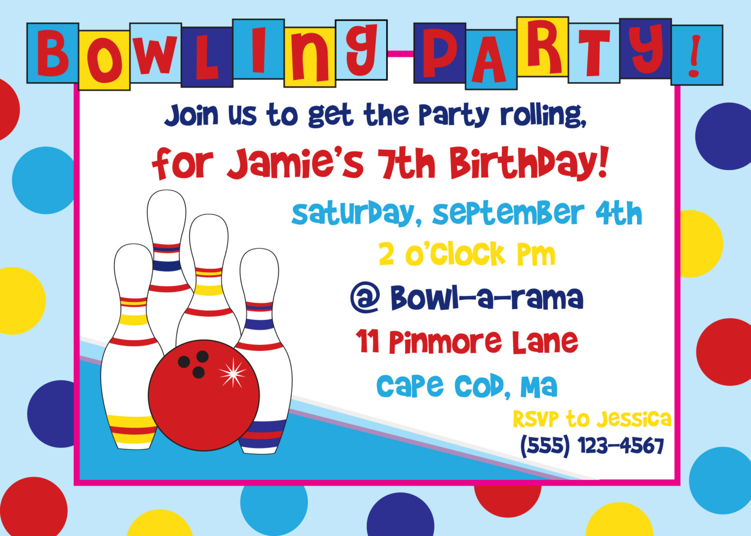 Birthday Party Invitations Free Printable Templates