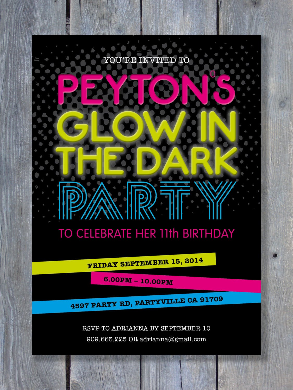 Black Light Party Invitation Ideas Mickey Mouse Invitations Templates