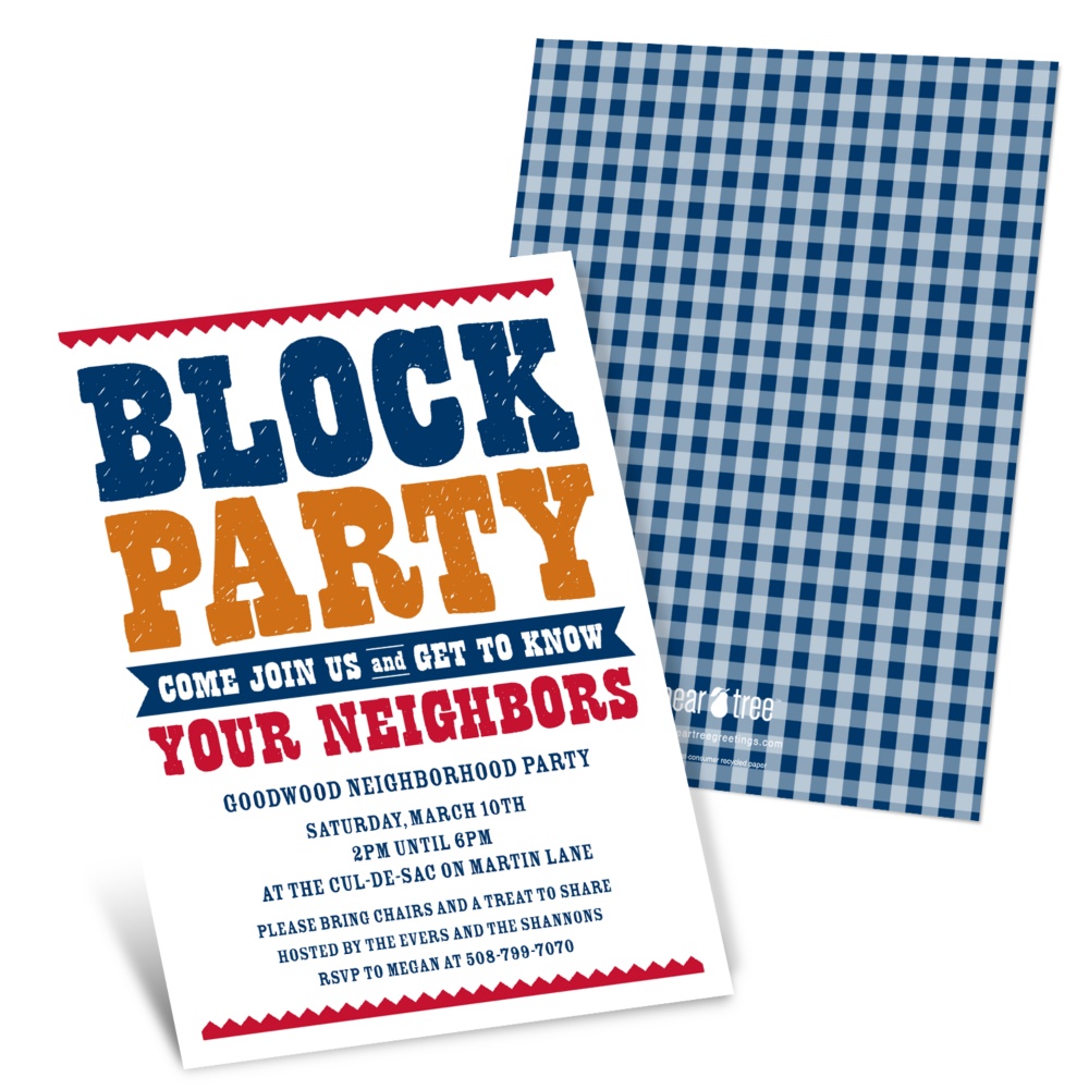 Block Party Invitation