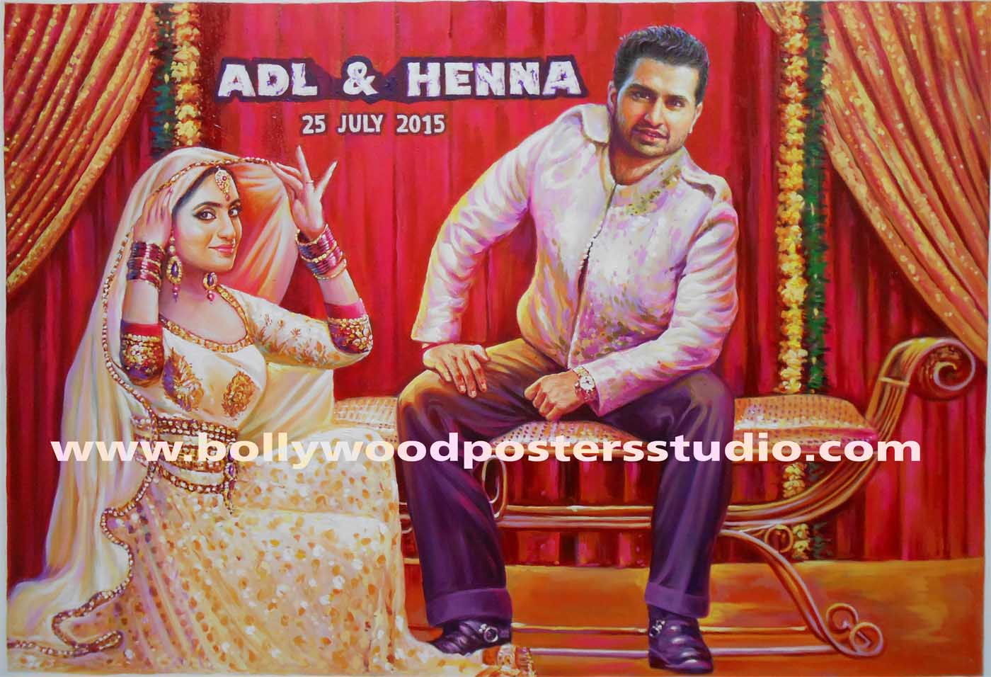 Bollywood Theme Party Invitation Cards