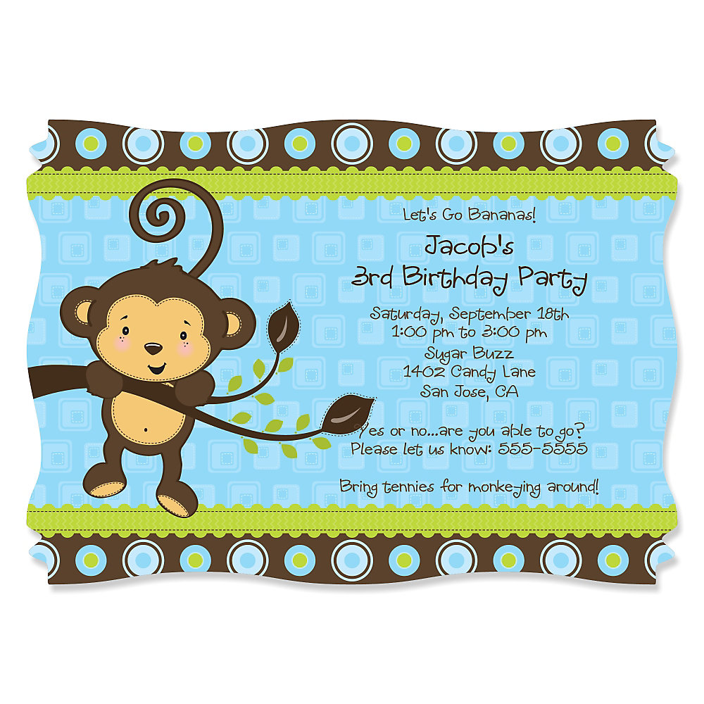 Boys Birthday Party Invitations Boys Birthday Party Invitations